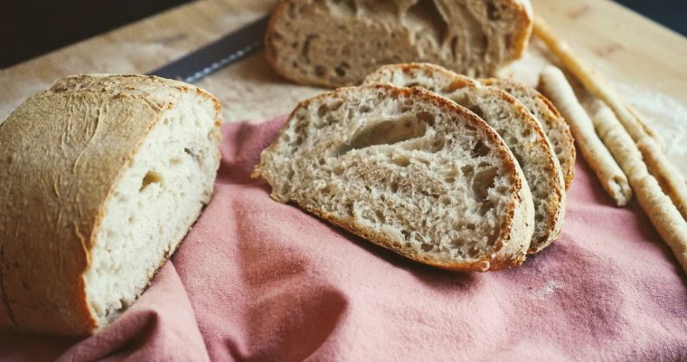 Homemade Ciabatta bread made with sourdough